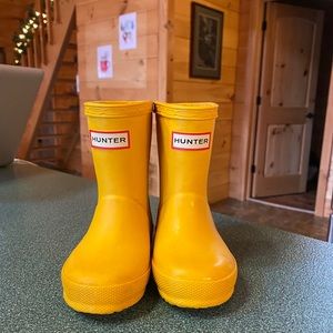 Hunter boots for Toddlers! Yellow. Size 4 UK/ 5 US